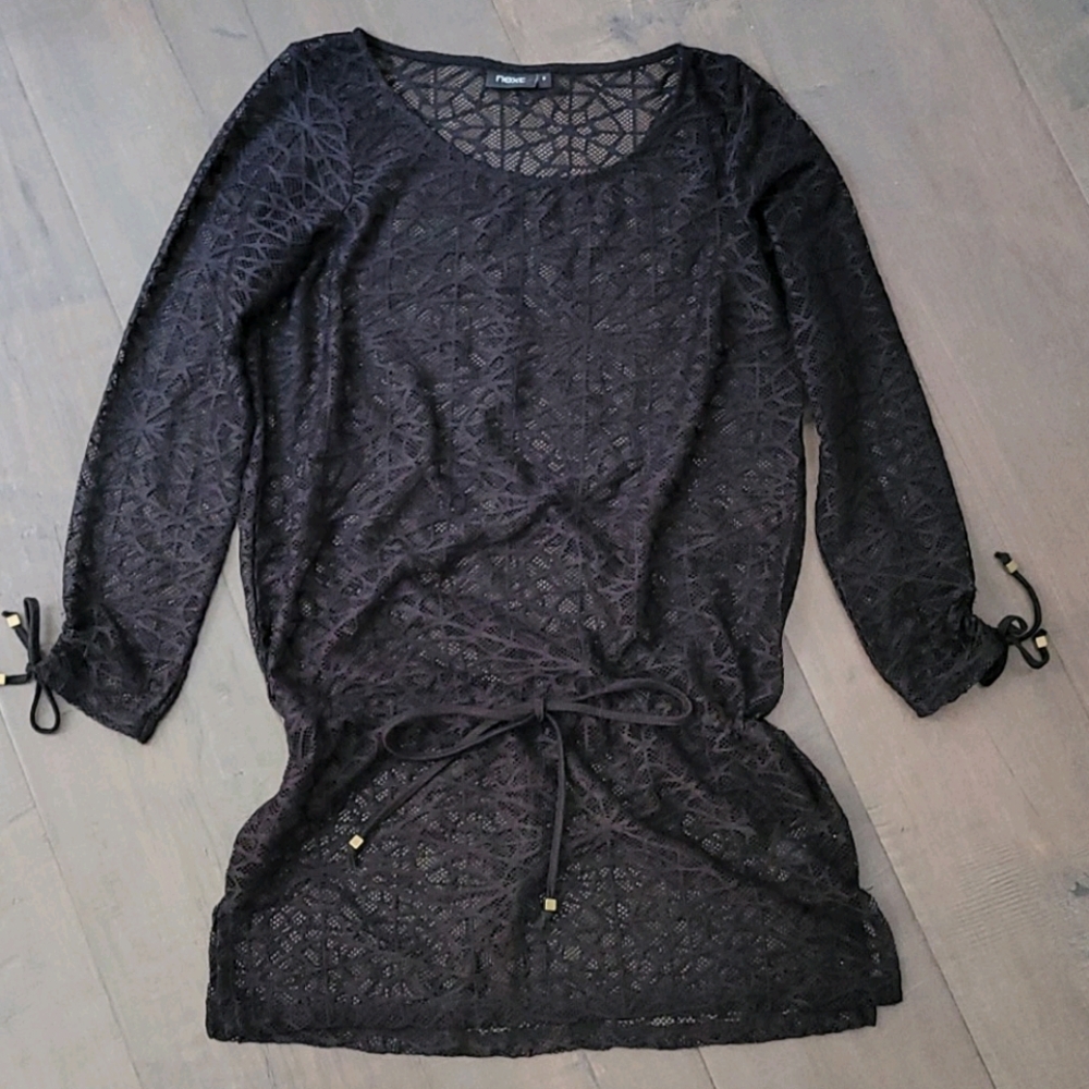 NEXT UK Geometric Lace Swim Cover-up UK8